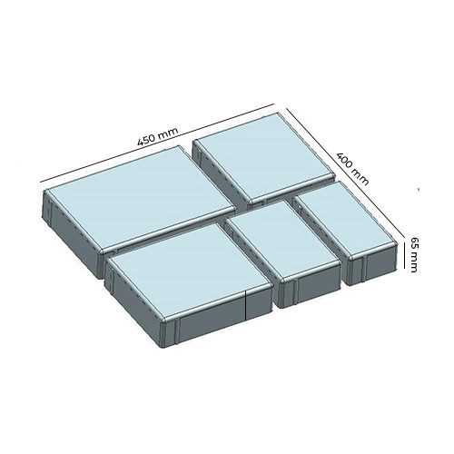 Flexi Pavers Blocks - Color: Grey