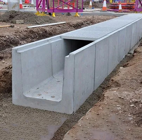 Precast U Drains And Cable Trenches - Feature: Strong