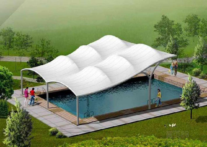 Swimming Haff raound tensile structure