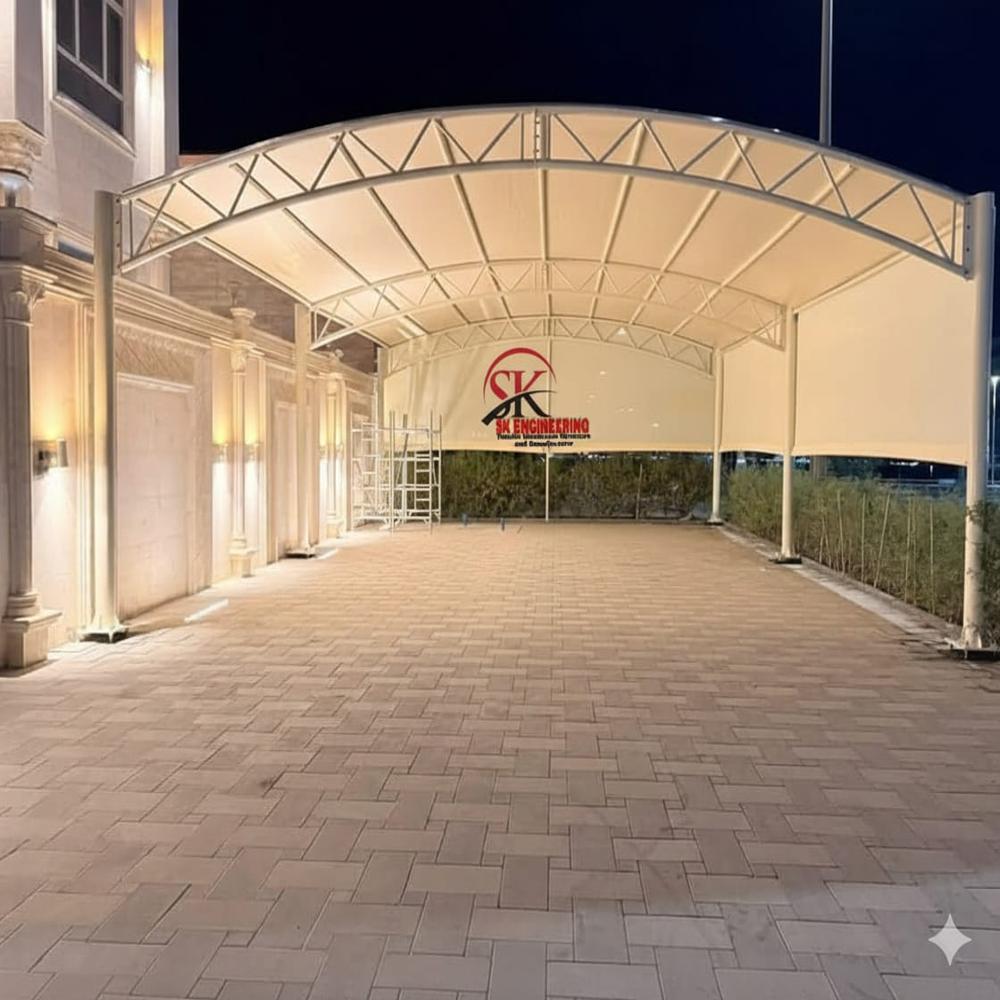 Haff raound tensile structure