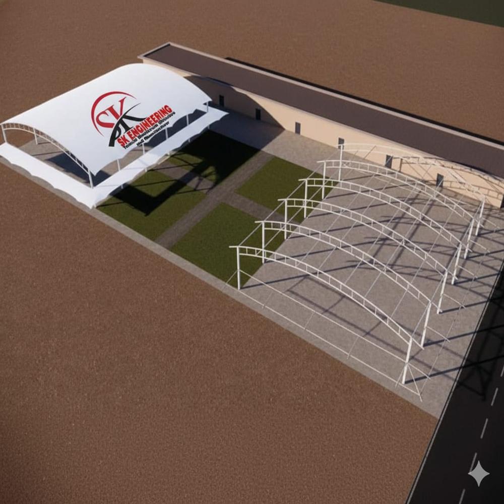 HAFF RAOUND TENSILE STRUCTURE