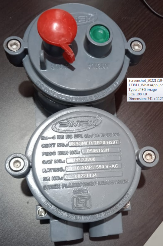 Flameproof Push Button Station