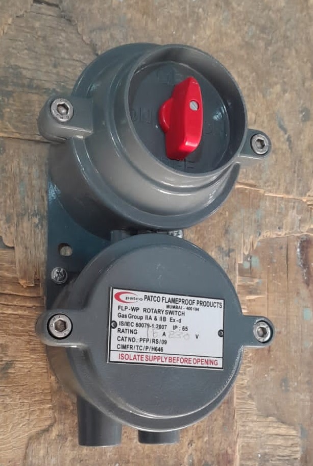 Flameproof Weatherproof Rotary Switch upto 32A