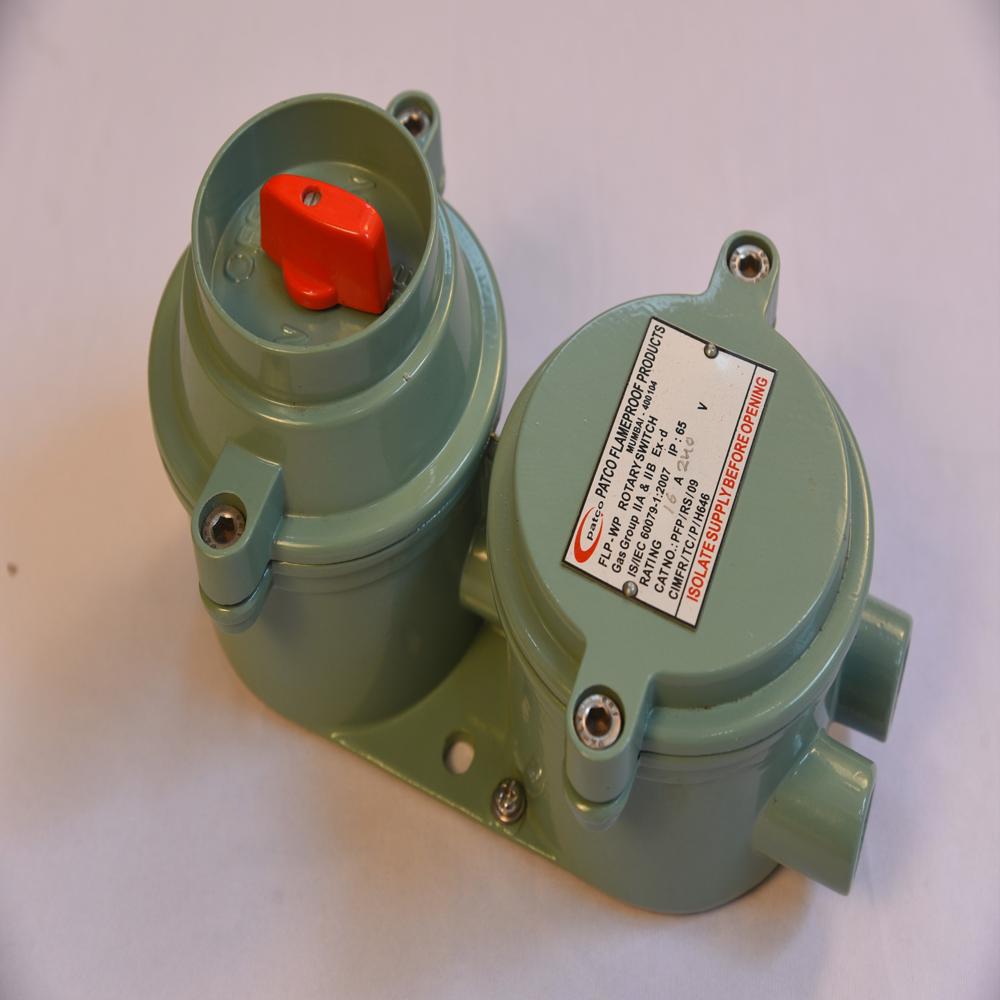 Flameproof Weatherproof Rotary Switch Up To 32a - Flp Material, 1 Phase & 3 Phase Options, 16a/25a/32a Ratings At 230v/415v | Durable For Industrial Applications