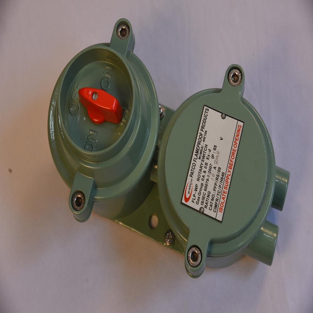 Flameproof Weatherproof Rotary Switch Up To 32a - Flp Material, 1 Phase & 3 Phase Options, 16a/25a/32a Ratings At 230v/415v | Durable For Industrial Applications