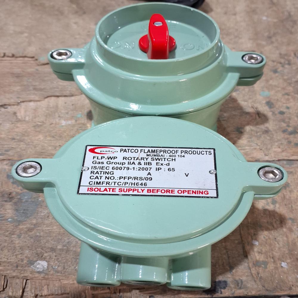 Flameproof Weatherproof Rotary Switch Up To 32a - Flp Material, 1 Phase & 3 Phase Options, 16a/25a/32a Ratings At 230v/415v | Durable For Industrial Applications