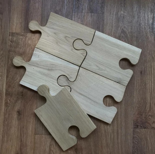 Wooden Puzzle Chopping Board