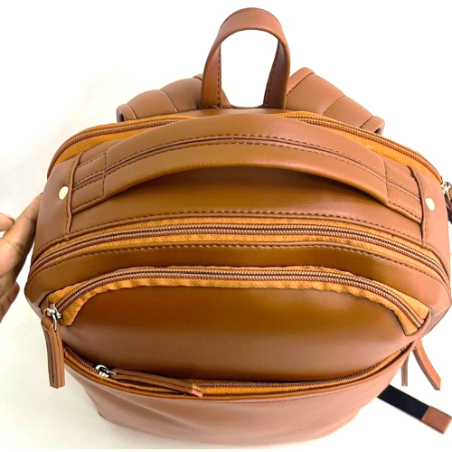 Pu Men's Backpack - Color: Tan