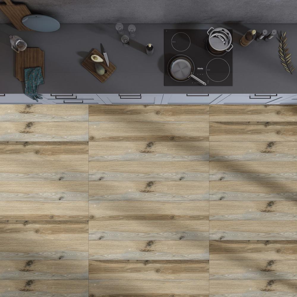 1513 20X120CM Wooden Plain-Punch Tiles