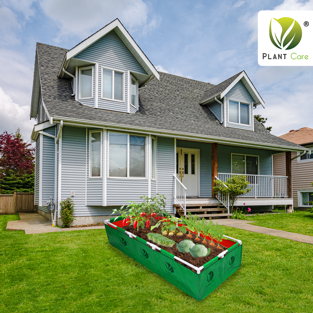 Rectangular Grow Bag with PVC Pipe Stand 60x24x12 WP