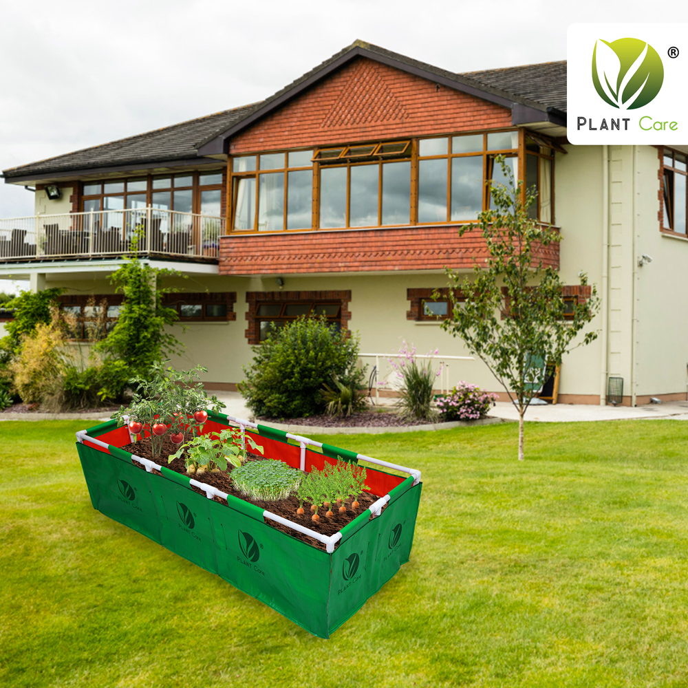 Rectangular Grow Bag with PVC Pipe Stand 60x24x15 WP