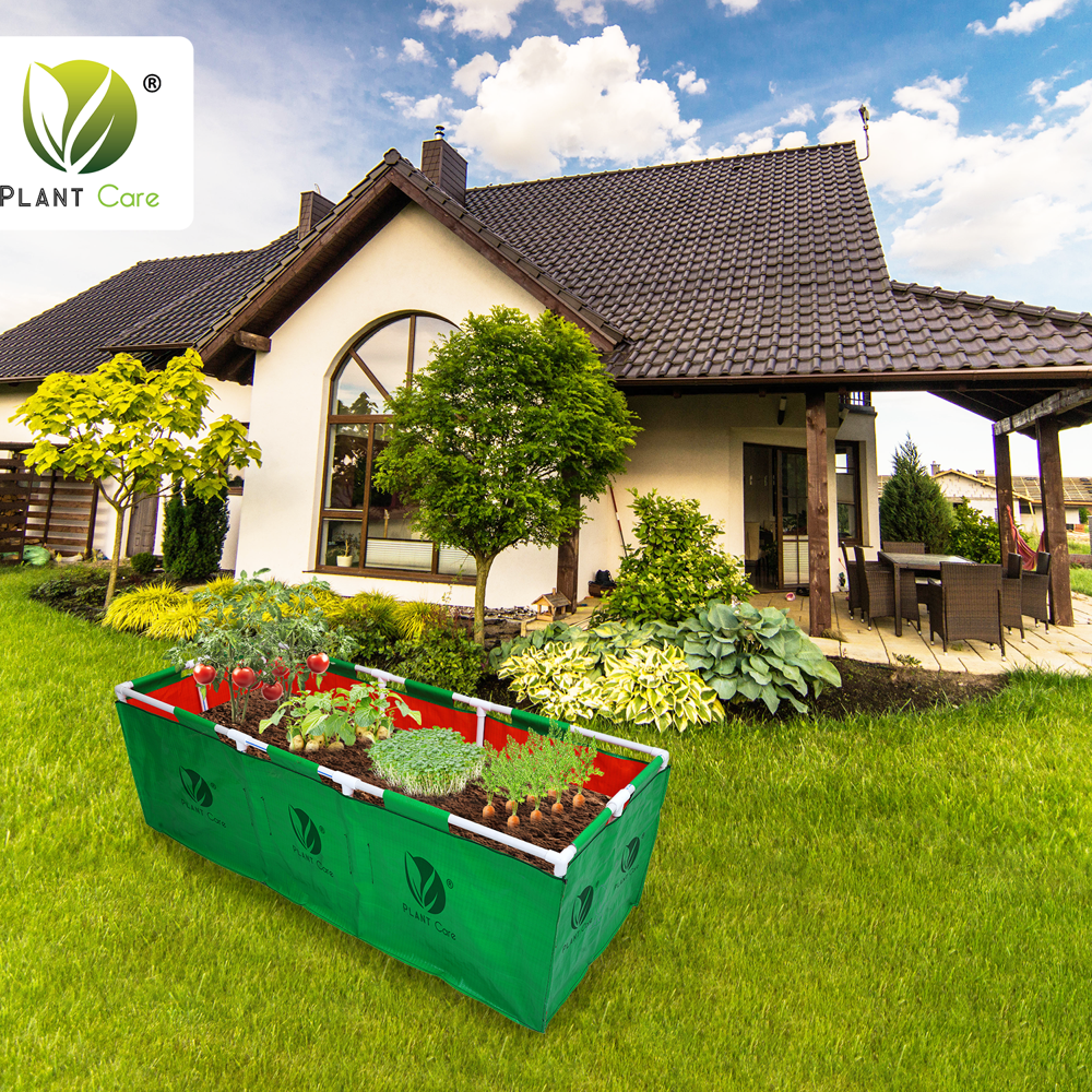 Rectangular Grow Bag with PVC Pipe Stand 60x24x18 WP