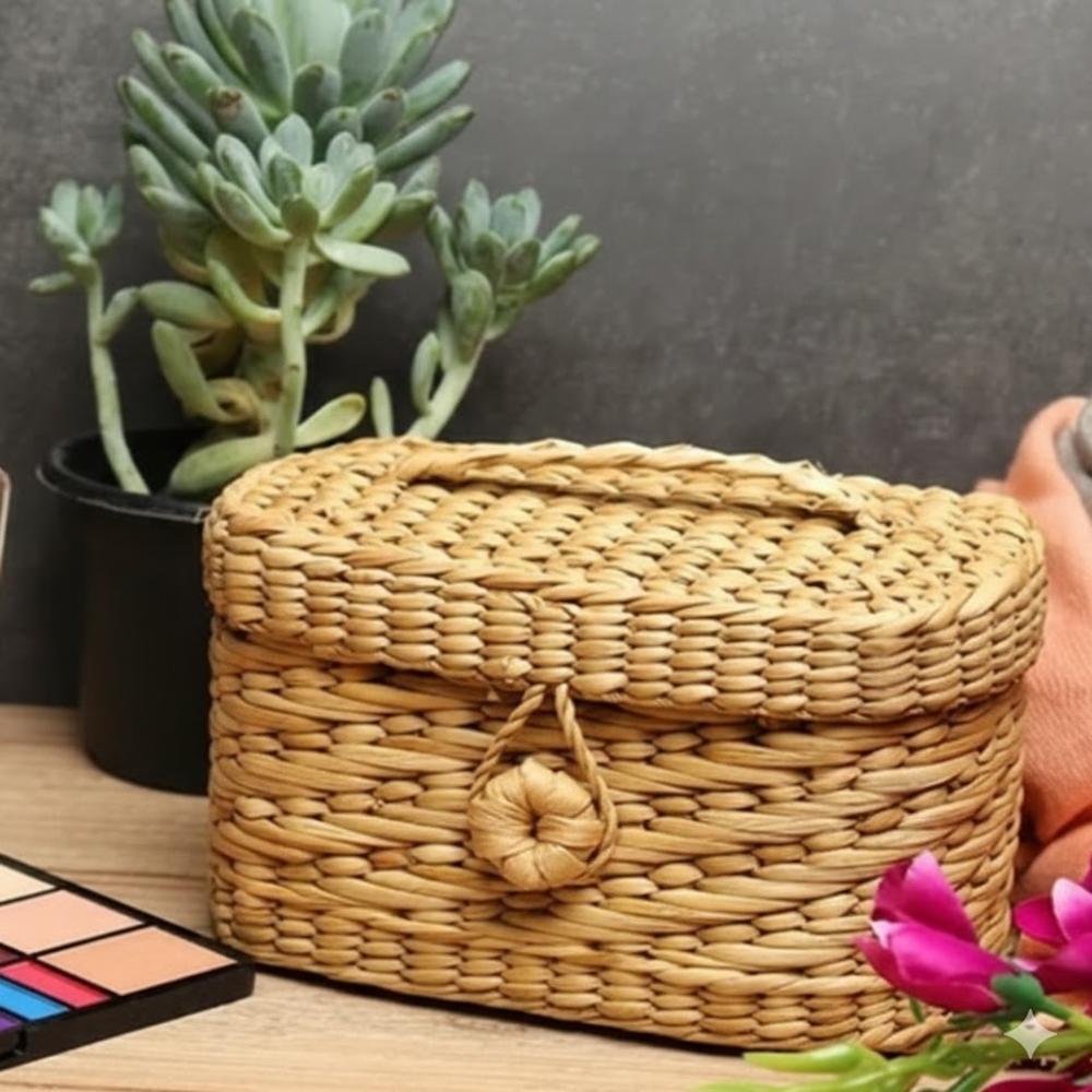 Decorative treasure trove with a lock