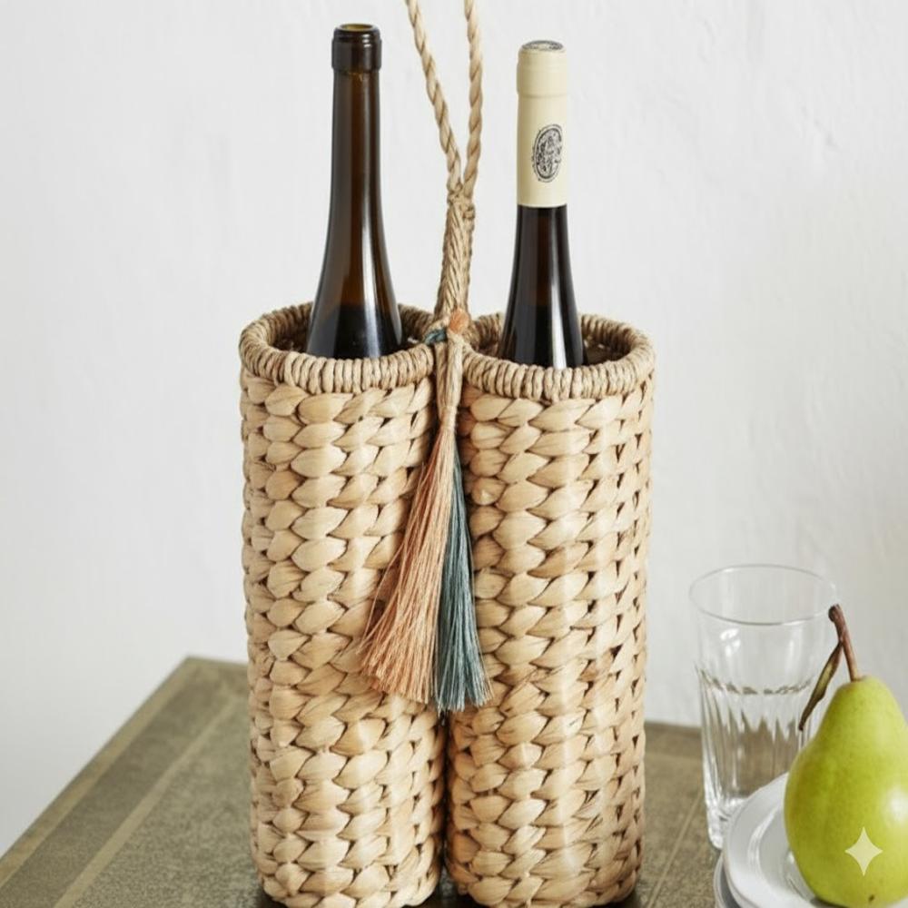 Decorative kauna basket with handels