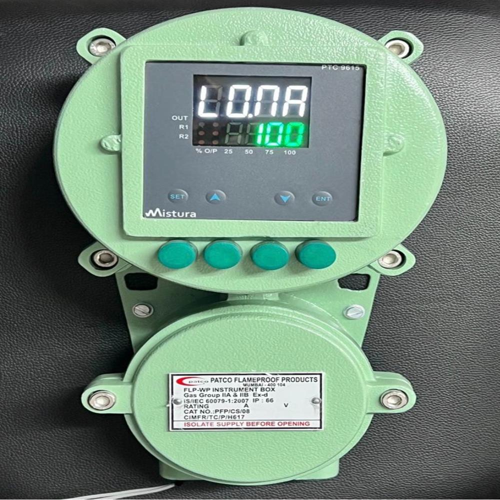 FLAMEPROOF TEMPERATURE CONTROLLER 96 X 96MM GLASS WINDOW