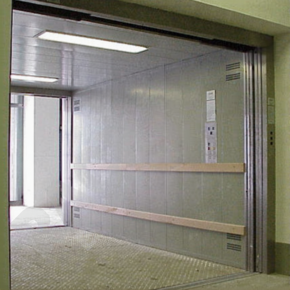 Goods Lift Freight Elevator - Stainless Steel, 1 Ton Capacity, 5 Meter Lift Height | Electric, Overspeed Protection, Repeated Door Closing