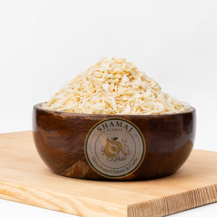 Dehydrated White Onion Chopped Flakes