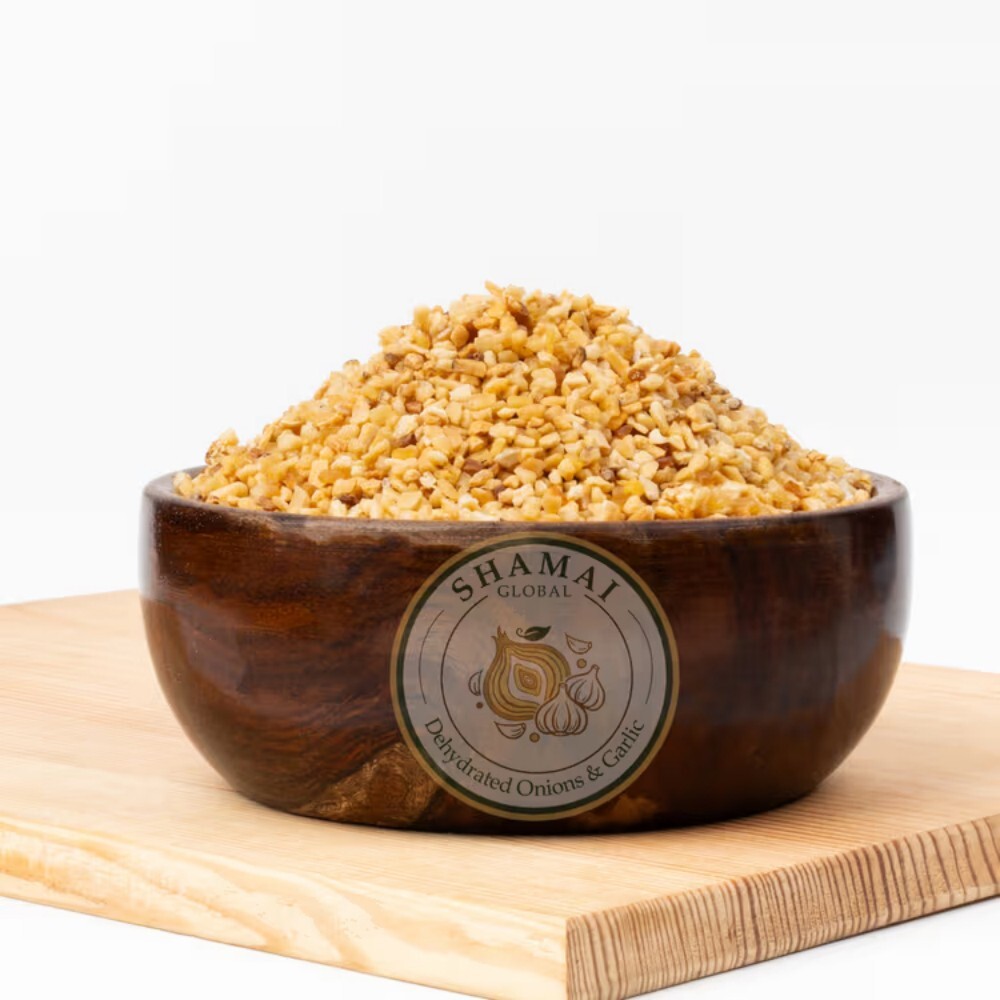 Dehydrated Garlic Chopped Flakes - Preserving Compound: None Added (100% Garlic)