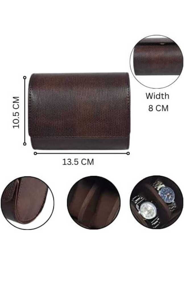 2slot Watch Box - Color: Brown