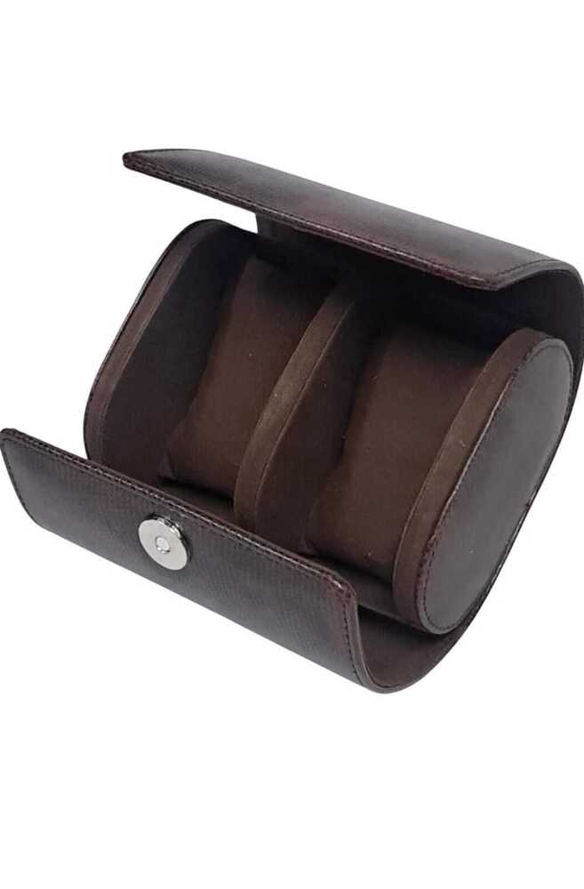 2slot Watch Box - Color: Brown