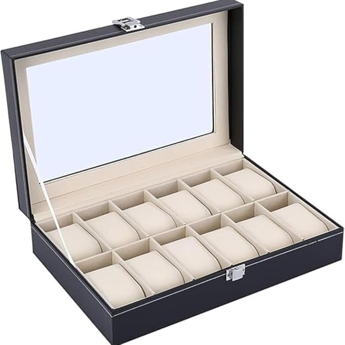 12 Slot Watch Boxes - Battery Life: No Minutes