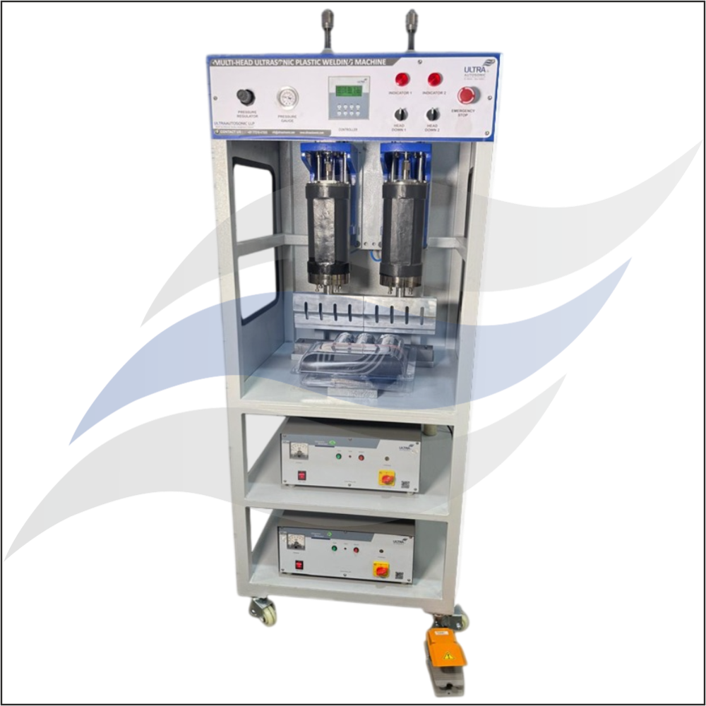 Multi-Head Ultrasonic Plastic Welding Machine - Power Source: Electric