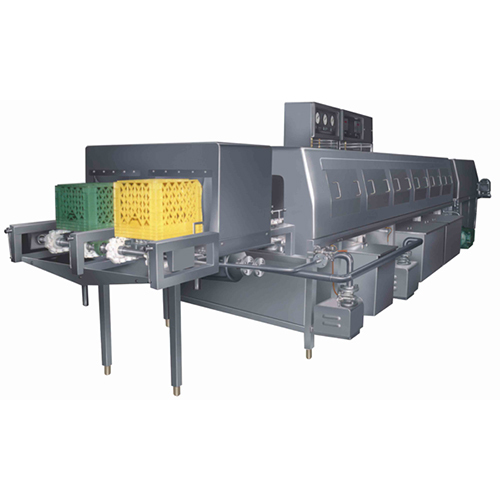 Double Track Type Crate Washer With Drier