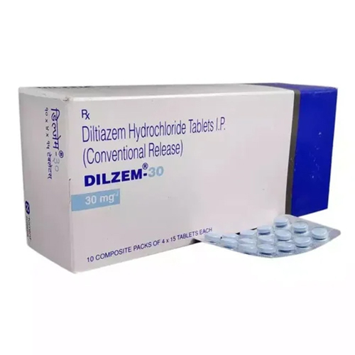 Dilzem Diltiazem 30mg Tablet, High Blood Pressure & Angina Treatment Medicine