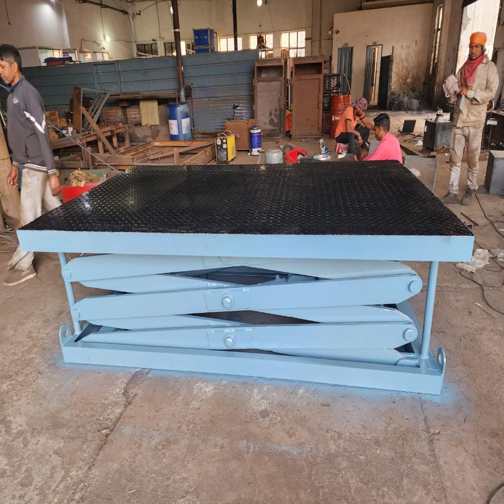 Electric Double Scissor Lift Table - Capacity: 5000 Kg