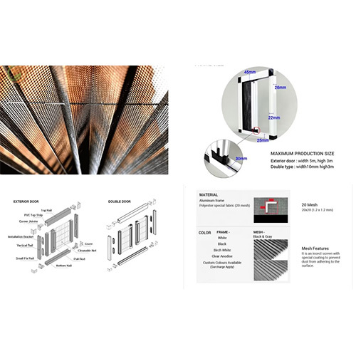 SS Pleated Mosquito Mesh