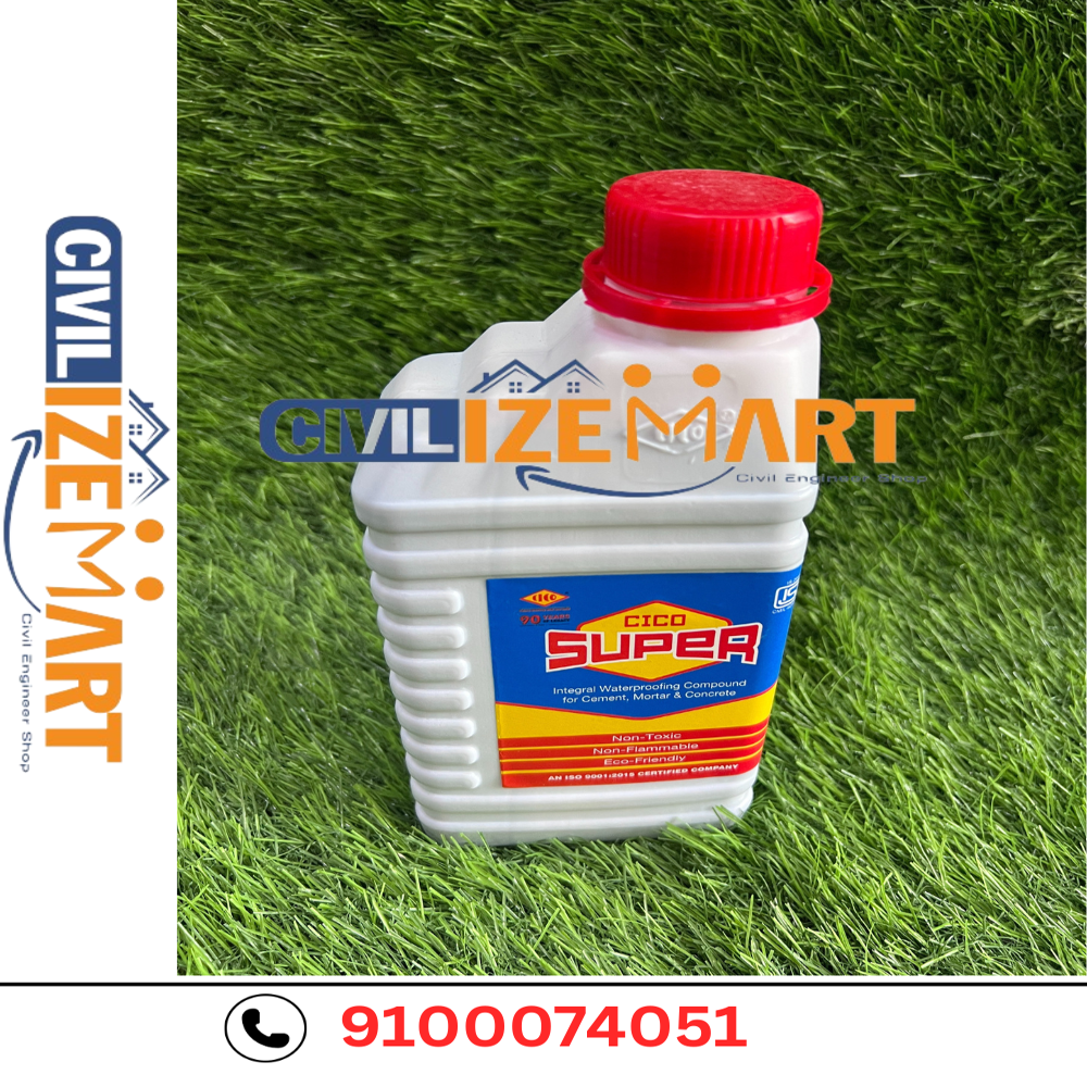 Cico Super Structural Waterproofing Compound - Light Yellow Liquid, Chloride Free | Improves Workability, Enhances Cohesion, Anti-corrosive, Reduces Cracking