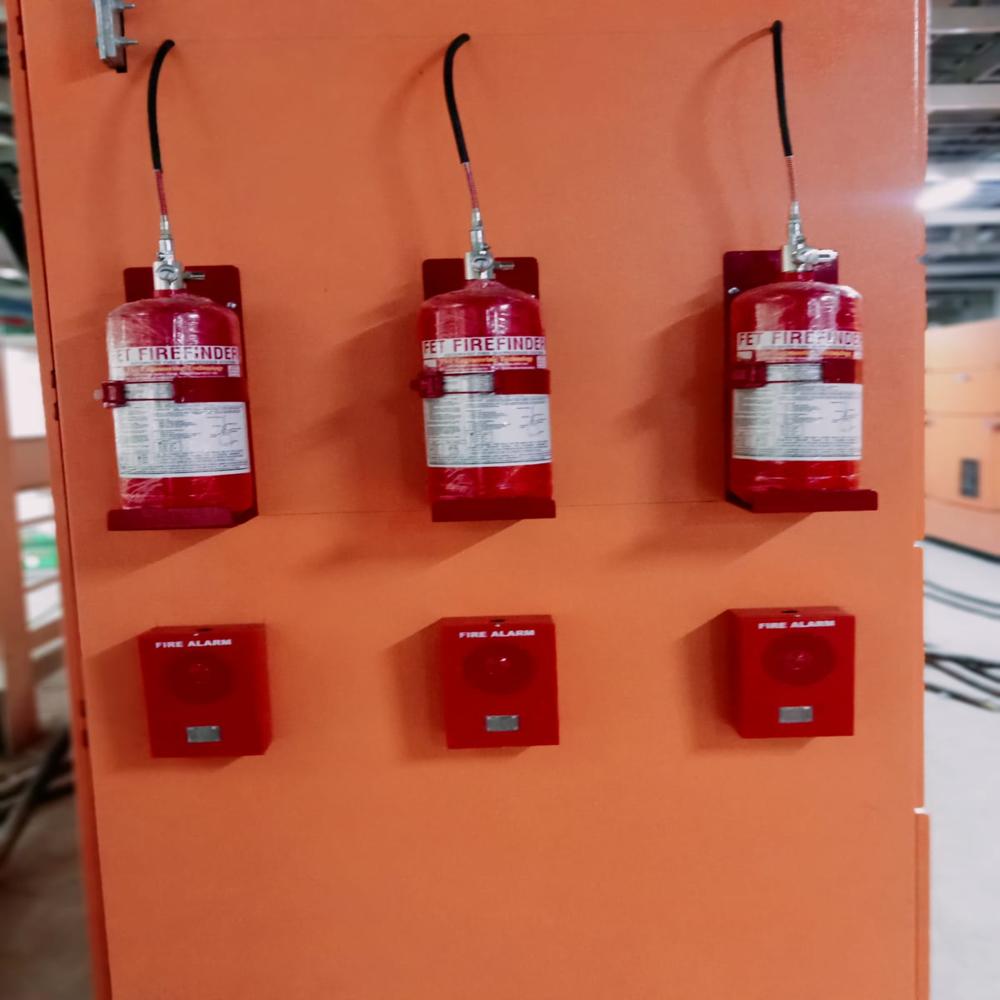 Server Room Novec 1230 Fire Suppression System - Coating Type: Crome