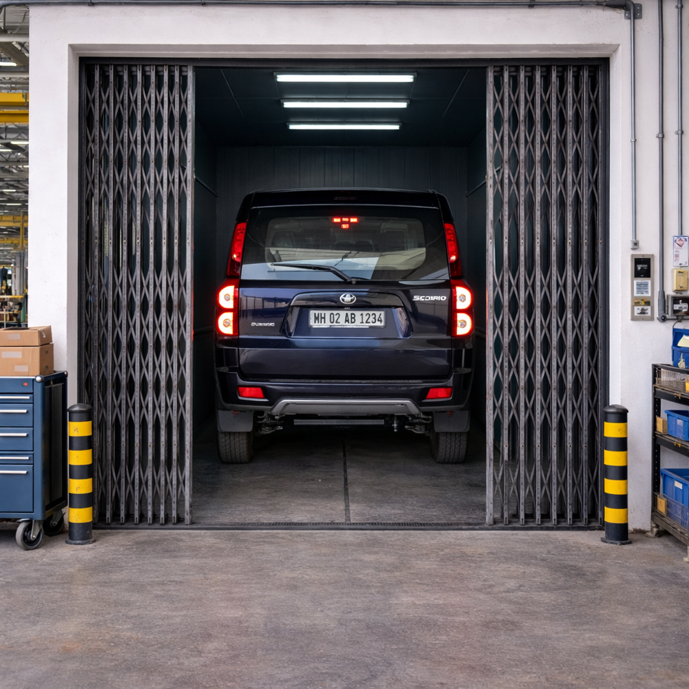 Heavy Duty Car Lift - Color: Golden Yellow