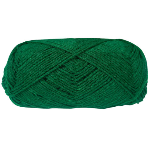 Acrylic Yarn - 50g Skein, Dark Green, Fine 2/30nm Ring Spun | Anti-pilling, Shrink Resistant, Semi-shiny, Eco-friendly