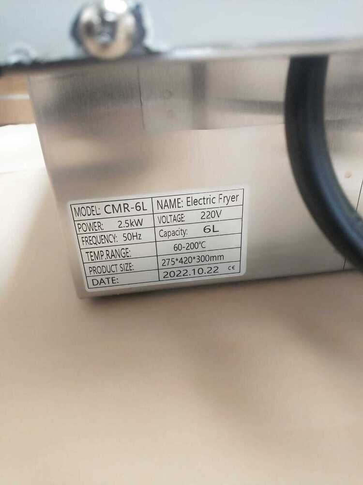 CMR-6L Electric Deep Fryer