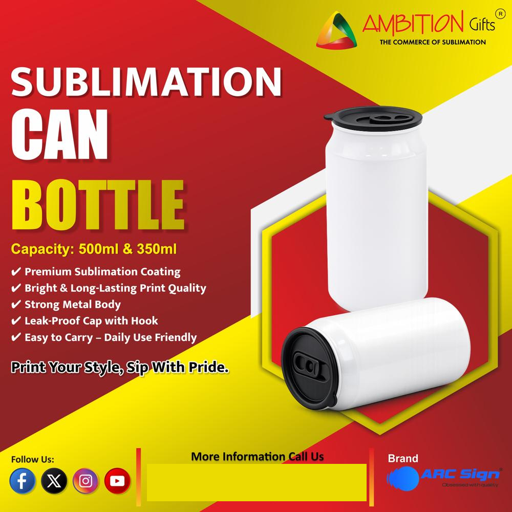 Sublimation Can Bottle  Printable Aluminum Can Bottle for Custom Printing