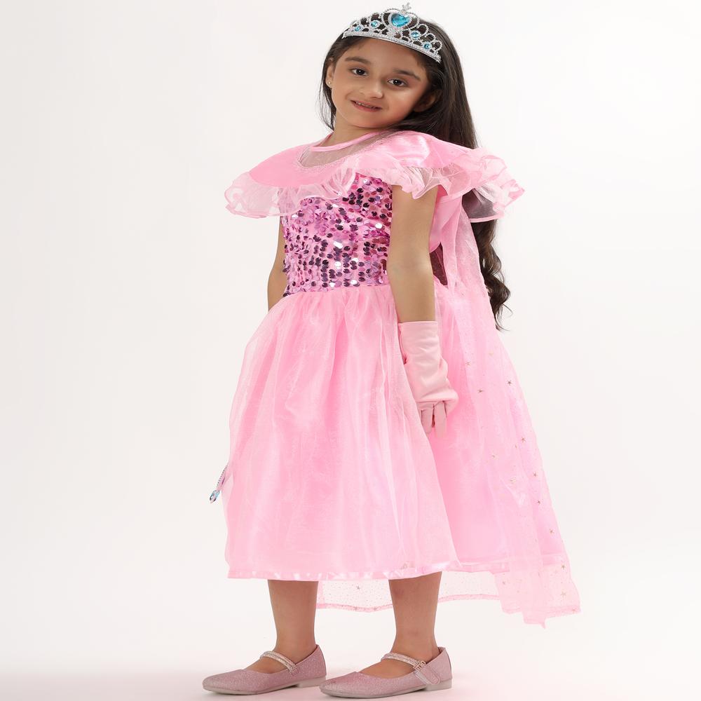 Pink Elsa Kids Dress