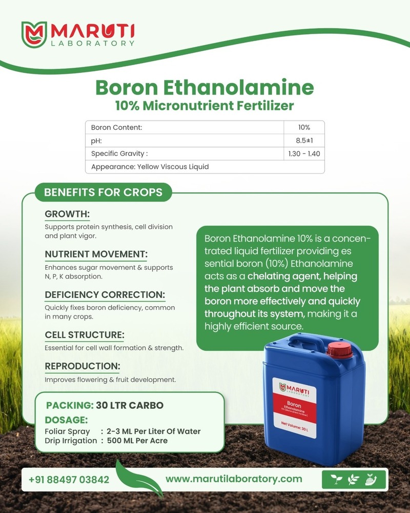 Boron Ethanolamine 10% (Micronutrient Fertlizer)