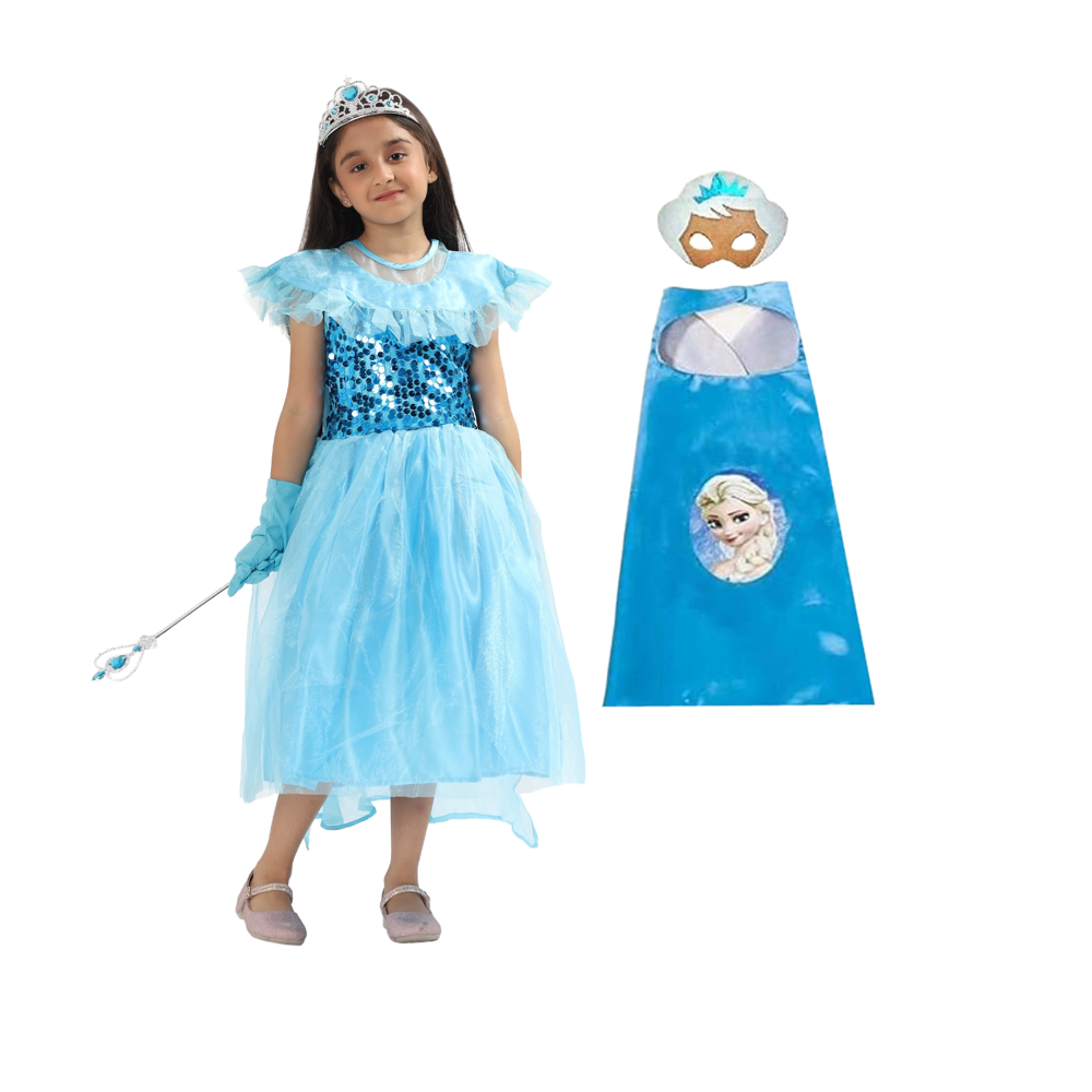 Blue Elsa Kids Dress