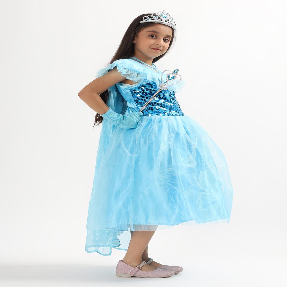 Blue Elsa Kids Dress