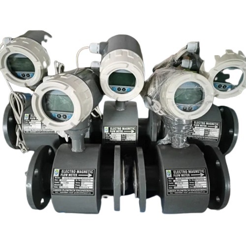 Ptfe Electromagnetic Flow Meter - Color: Grey & White