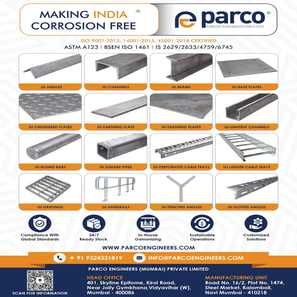Galvanized Structures - Galvanized Steel, Variable Dimensions, 2-10mm Thickness | Smooth Finish For Structural Support & Framing Applications, Astm A123 Standard