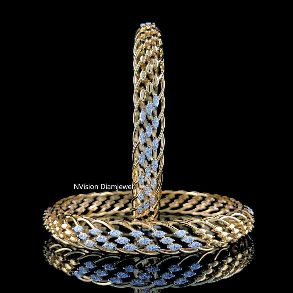 Royal Natural Diamonds Marquise Radiance Bangles