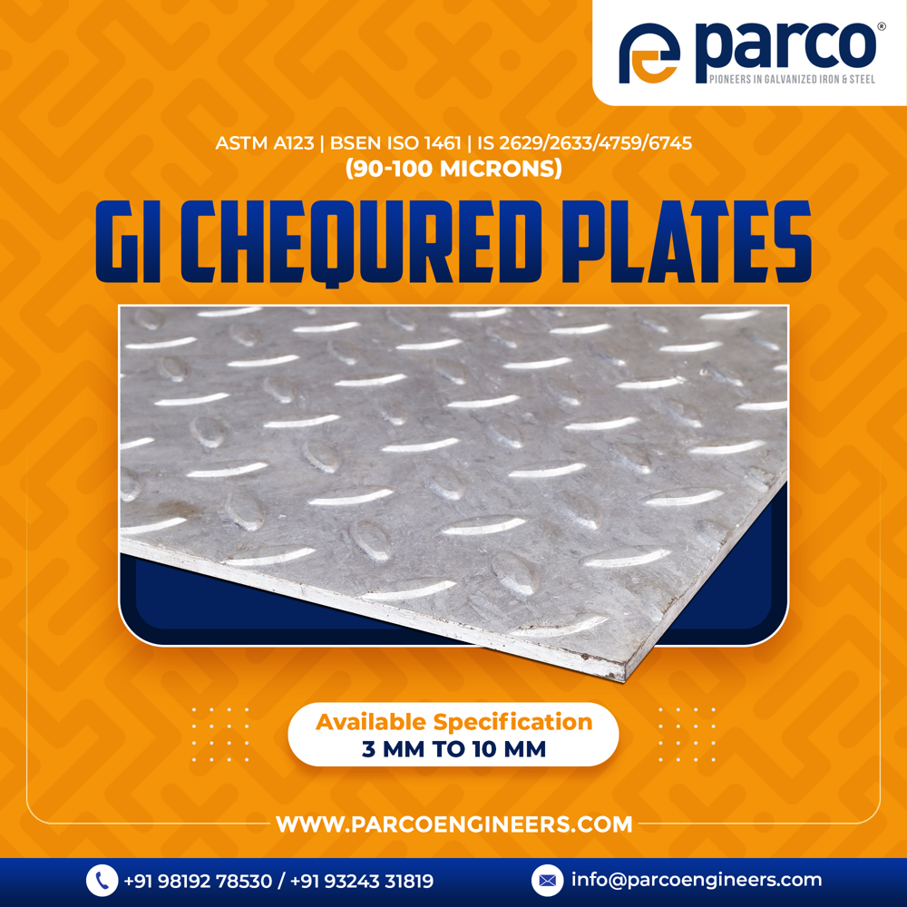 Hot Dip Galvanized Checkered Plate