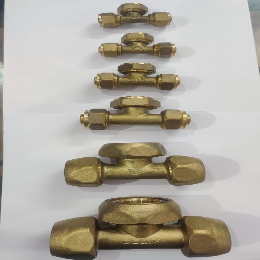 Kitec Equal Tee- Brass