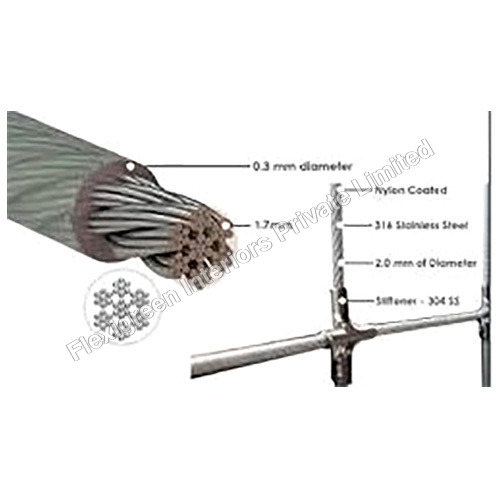SS316 Invisible Grille Wire with Nylon Coating