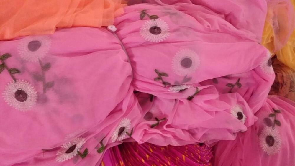 Galaxy Work Fabric for Mandap Tent Ceiling and Event Decoration with Rich Finish and Premium Look