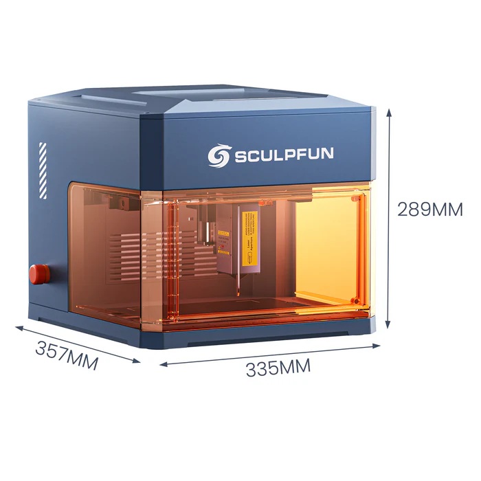 Sculpfun Icube Ultra: Flagship Portable Single Laser Module Switching Engraver - Color: Grey