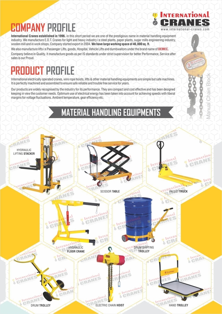 Pallet Trucks - Electric, Standard Size, Yellow And Black | Strong Material Handling Equipment With 1-year Warranty