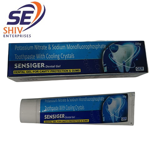 50g Potassium Nitrate And Sodium Monofluorophosphate Toothpaste Dental Gel